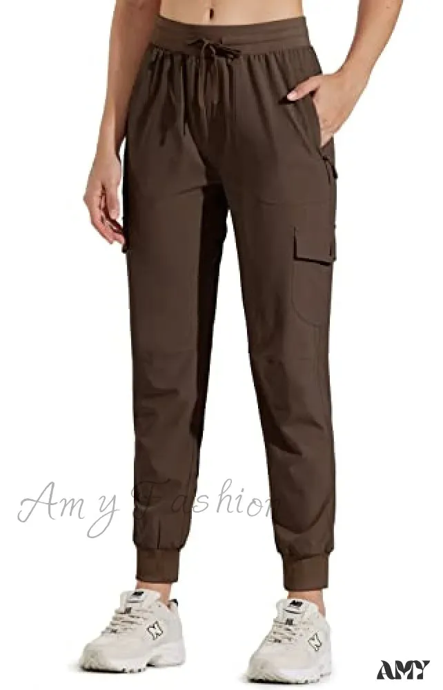 Amy Fashion - Hiking Cargo Joggers Pants Lightweight Quick Dry Capris Golf Pants