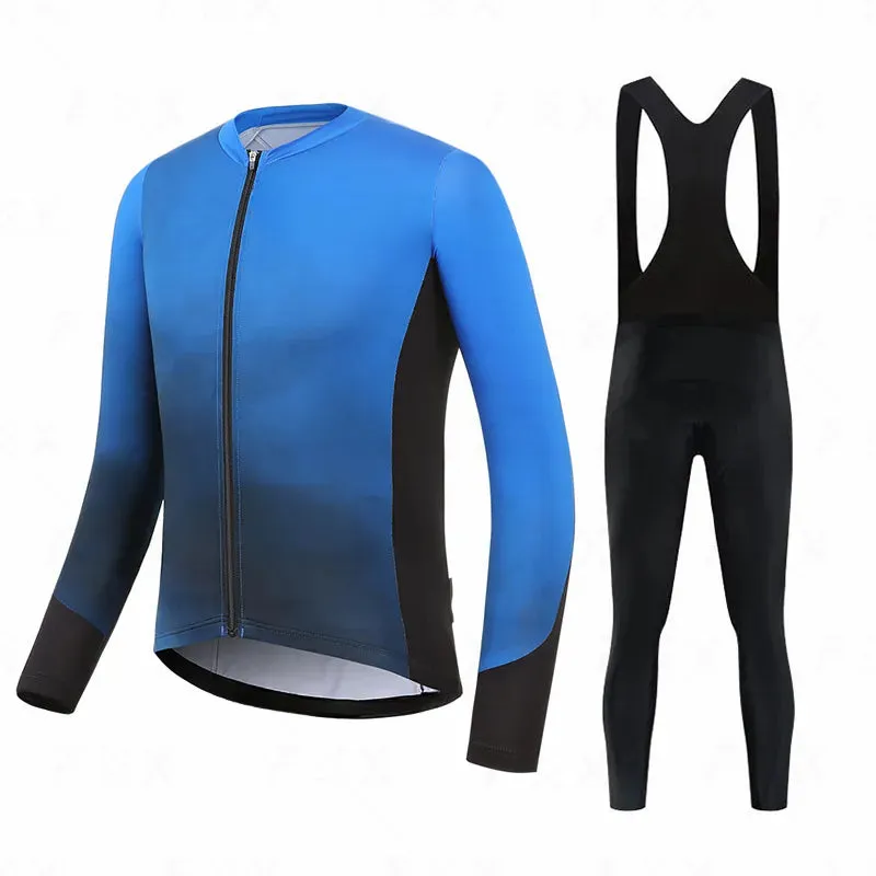 Autumn Cycling Set Men Long Sleeve Jersey Quick-Dry Clothing MTB Maillot Ropa Ciclismo Road Bike Sportswear