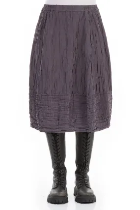 Balloon Vintage Violet Crinkled Silk Linen Skirt