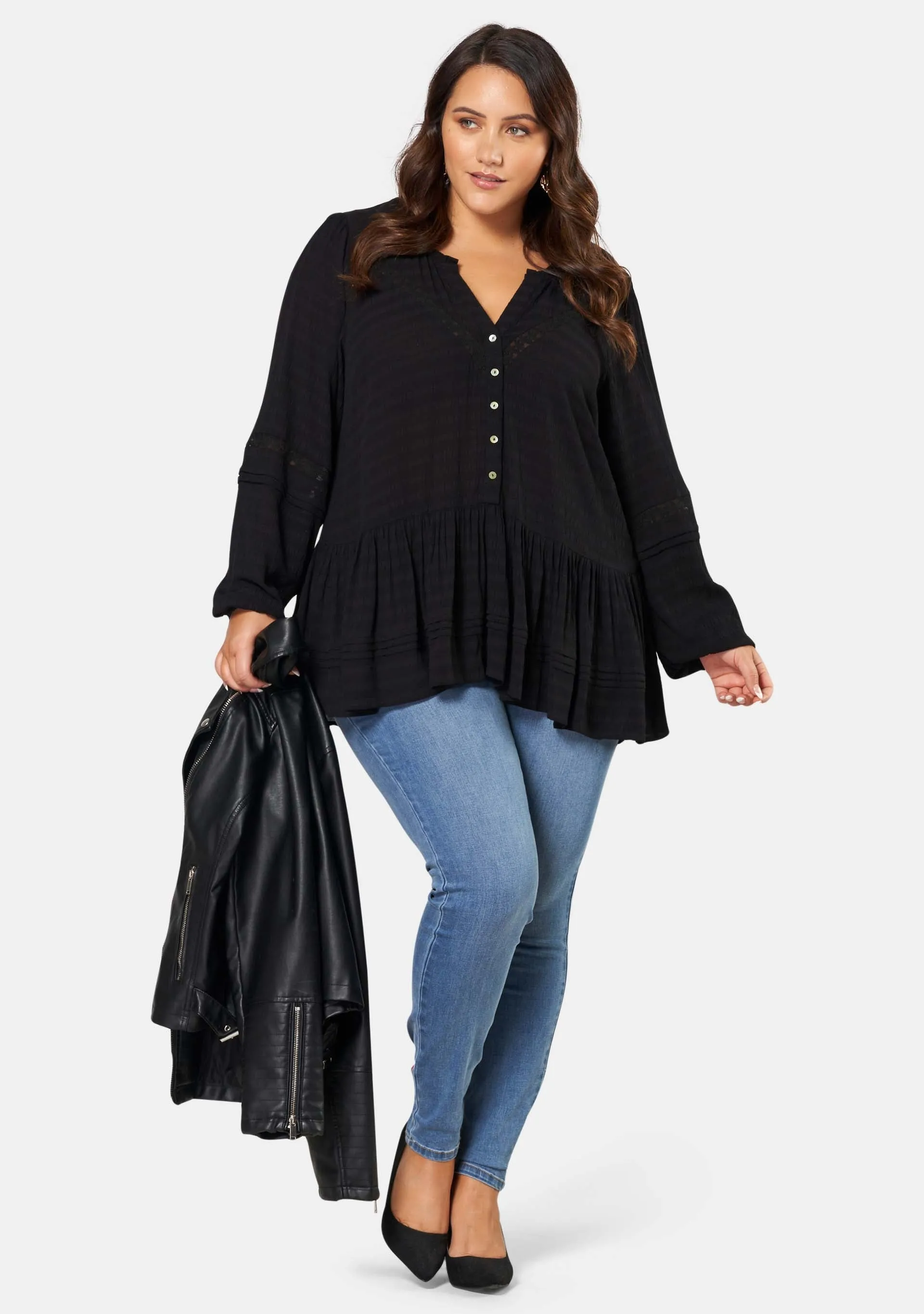 Benoite Peplum Blouse