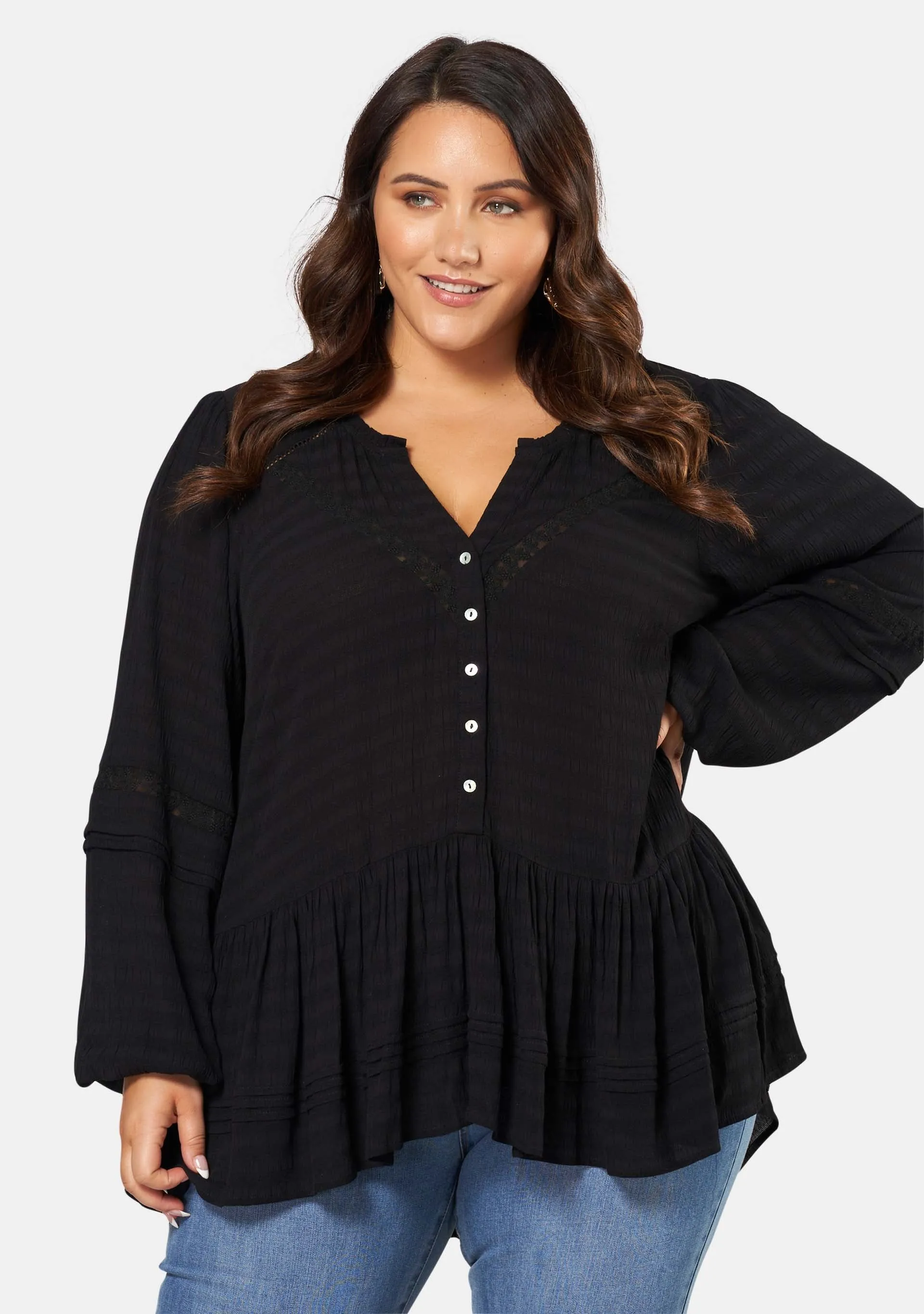 Benoite Peplum Blouse