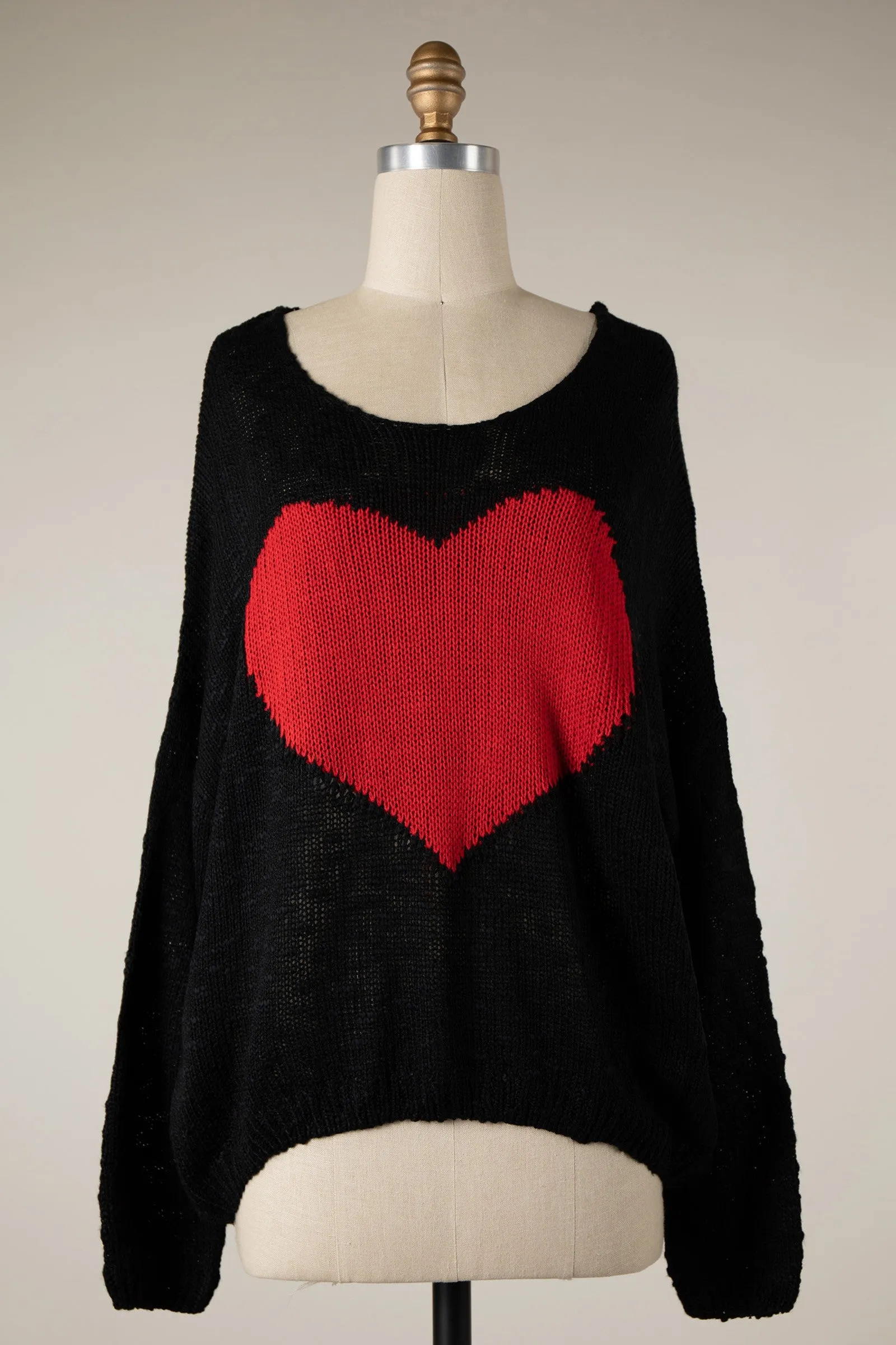 BIG HEART SWEATER