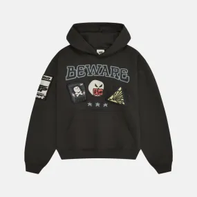 Broken Planet Beware Hoodie - Soot Black