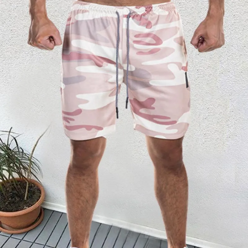 Casual Double Layer Quick Dry Men's Shorts