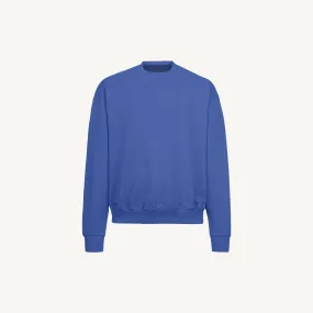 Cobalt Blue Oversized Crewneck Sweater.