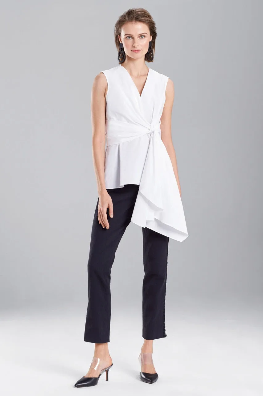 Cotton Poplin Knotted Sleeveless Top