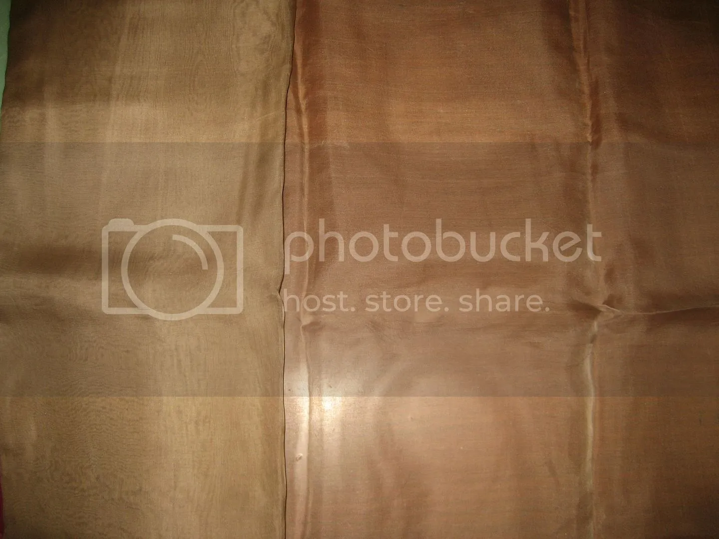 Dark Camel SILK ORGANZA FABRIC 44&quot; WIDE