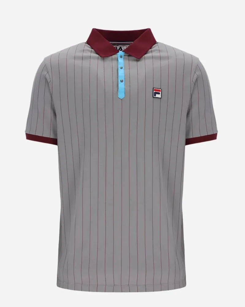 Fila Vintage BB1 Polo Sharkskin/Windsor Wine/Cyan