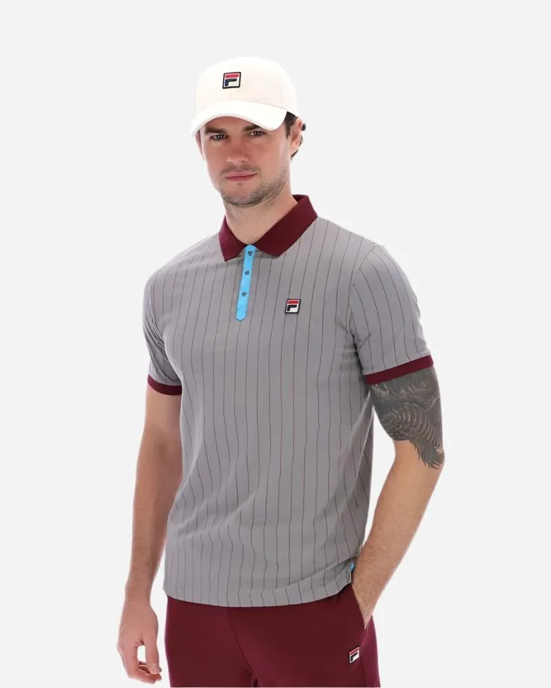 Fila Vintage BB1 Polo Sharkskin/Windsor Wine/Cyan