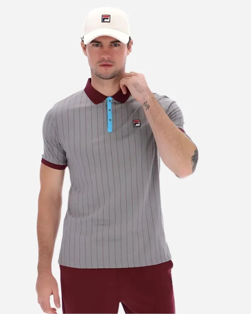 Fila Vintage BB1 Polo Sharkskin/Windsor Wine/Cyan