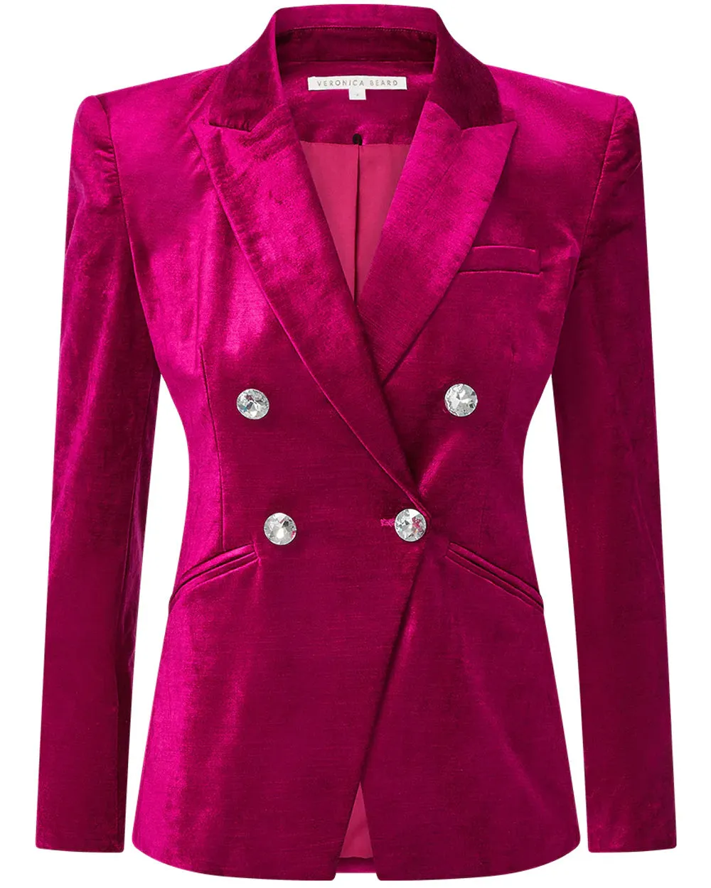 Fuchsia Velvet Elam Dickey Jacket