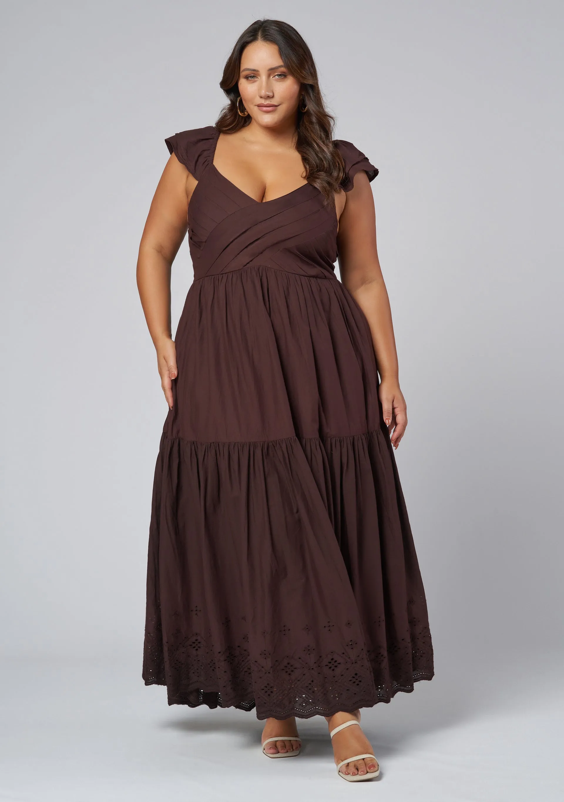 Georgie Broderie Maxi Dress