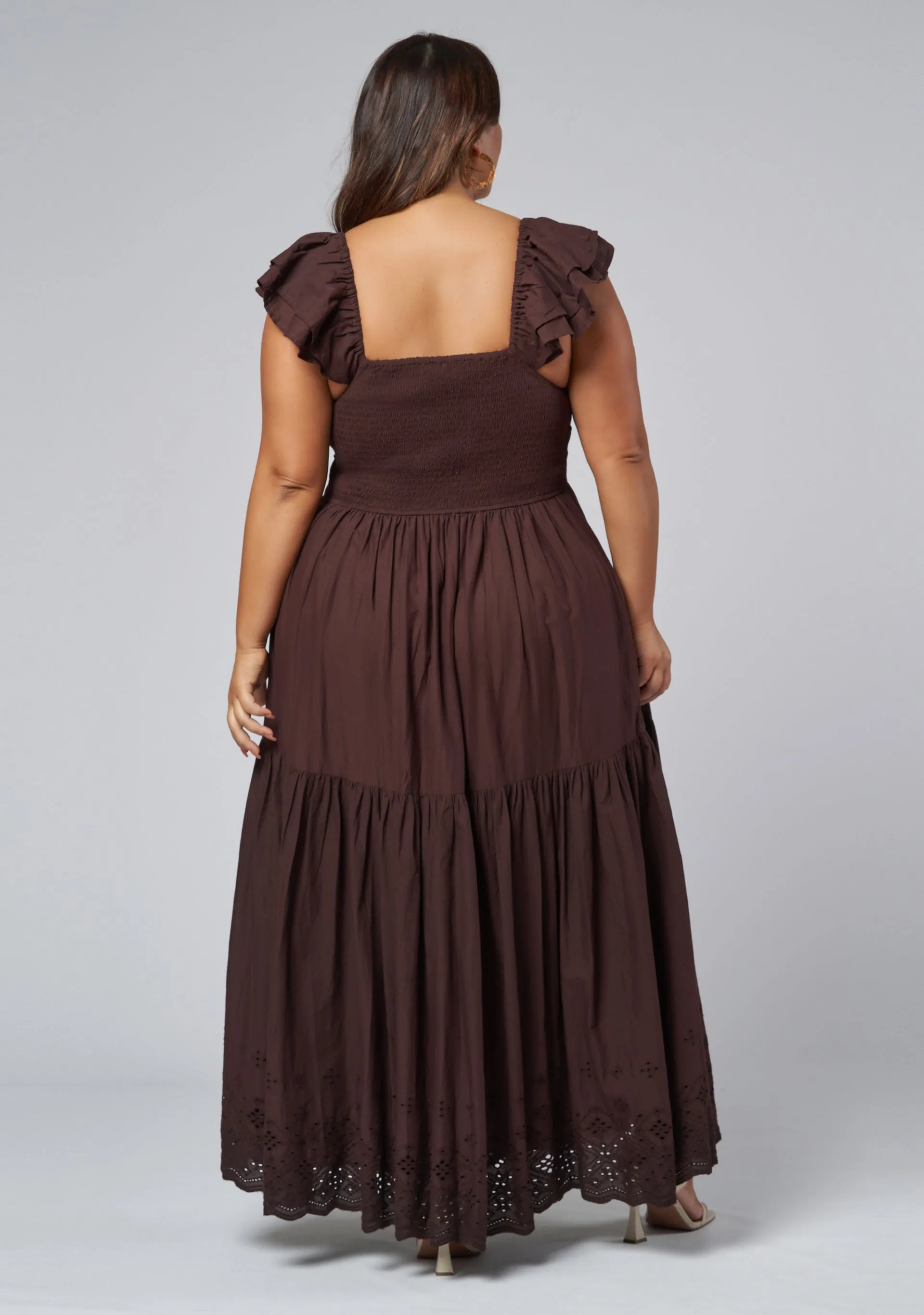 Georgie Broderie Maxi Dress