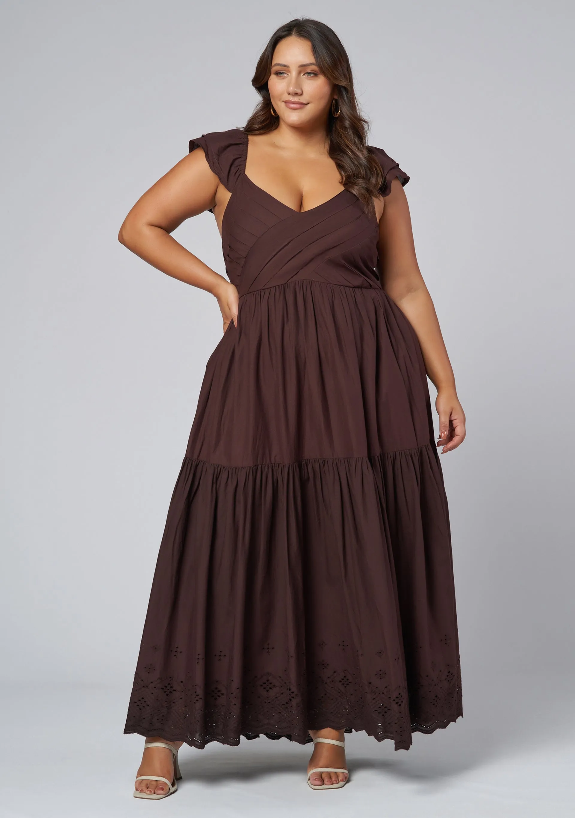 Georgie Broderie Maxi Dress