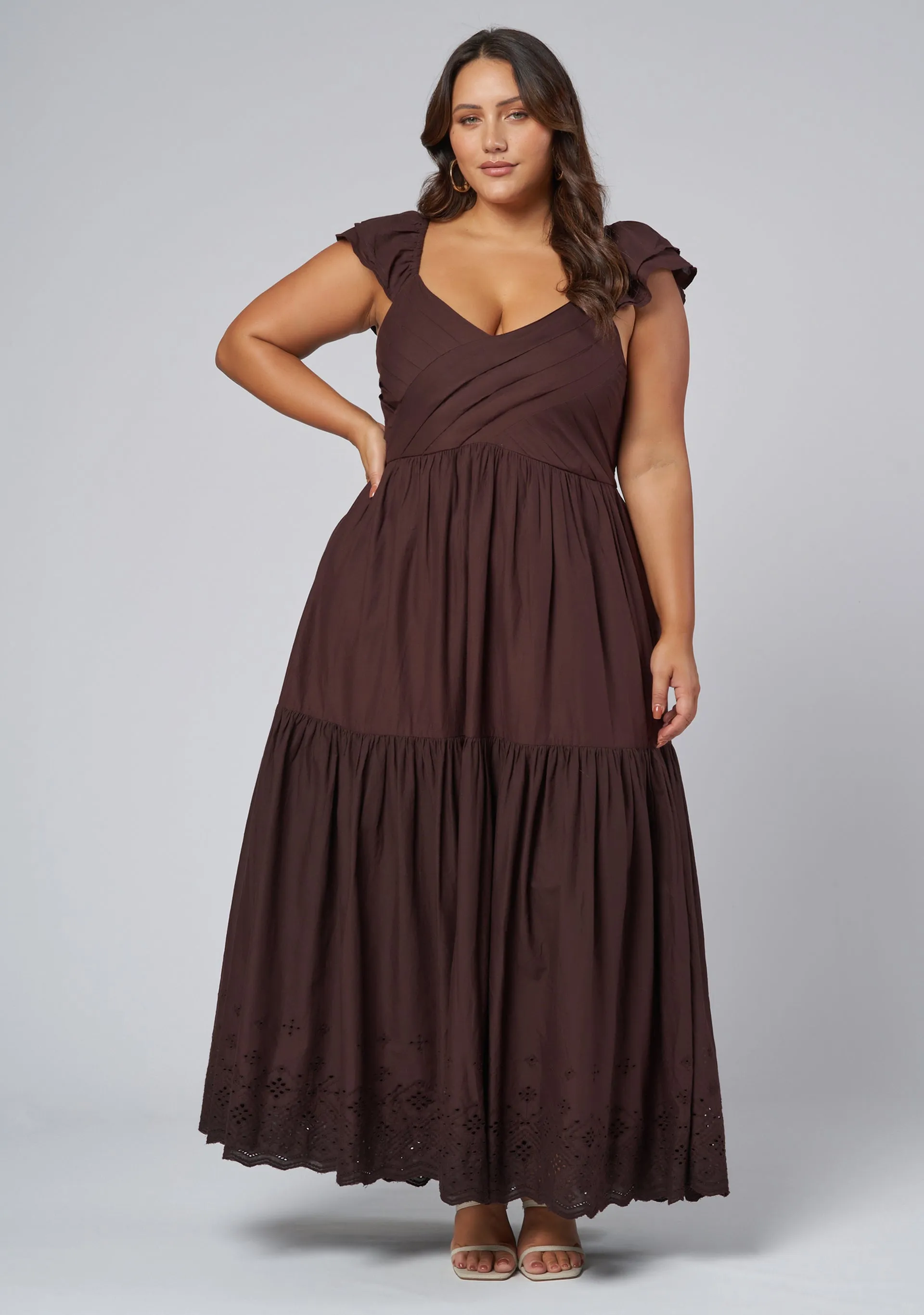 Georgie Broderie Maxi Dress