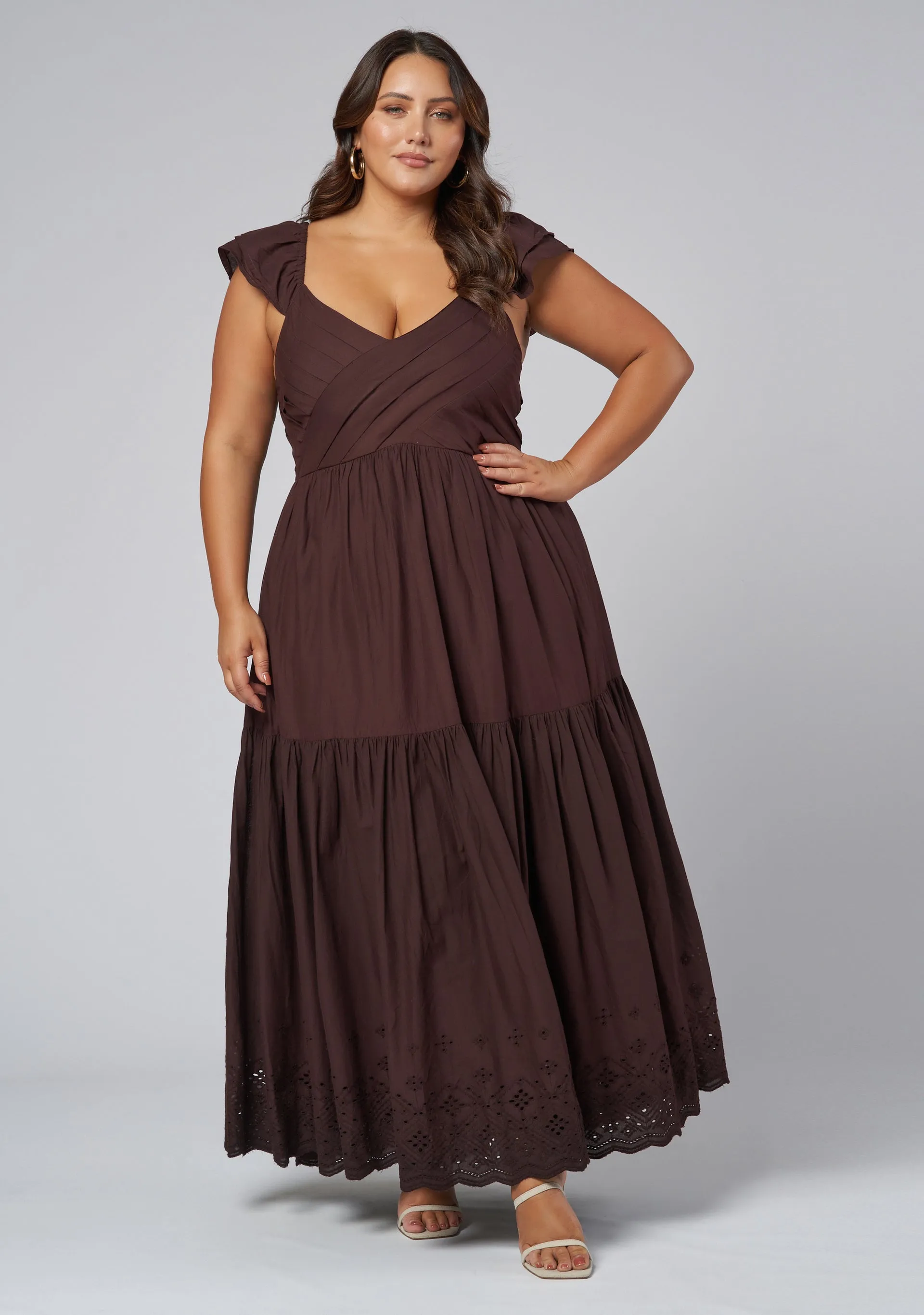 Georgie Broderie Maxi Dress