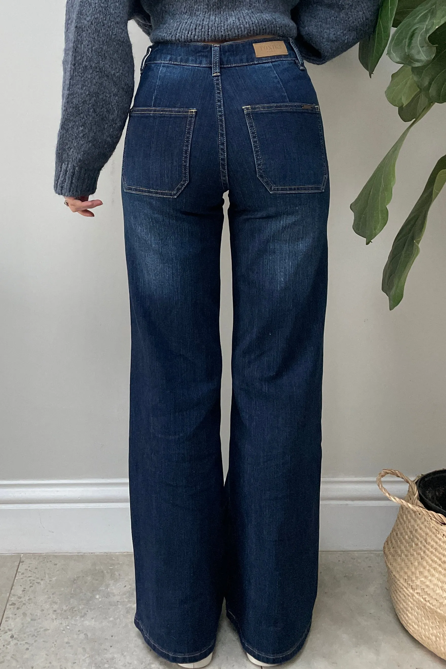 Ginny Dark Denim Flares