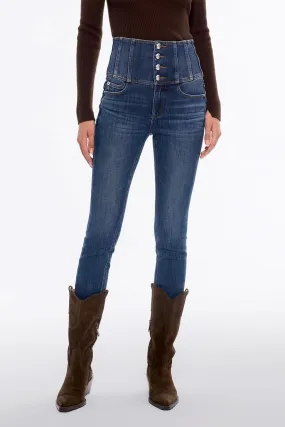 High-Rise Slim-fitted Jeans