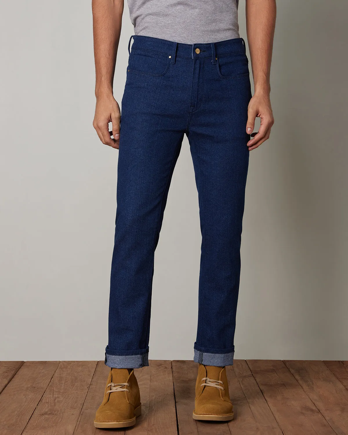 Indigo Plush Stretch Jeans