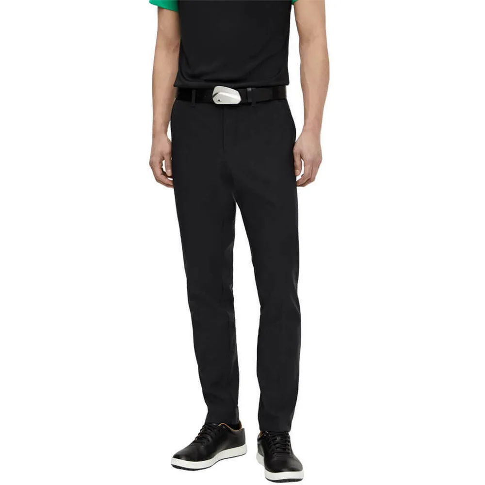 J. Lindeberg Ellott Bonded Fleece Black Mens Golf Pants