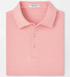 Jubilee Stripe Performance Polo in Grapefruit by Peter Millar