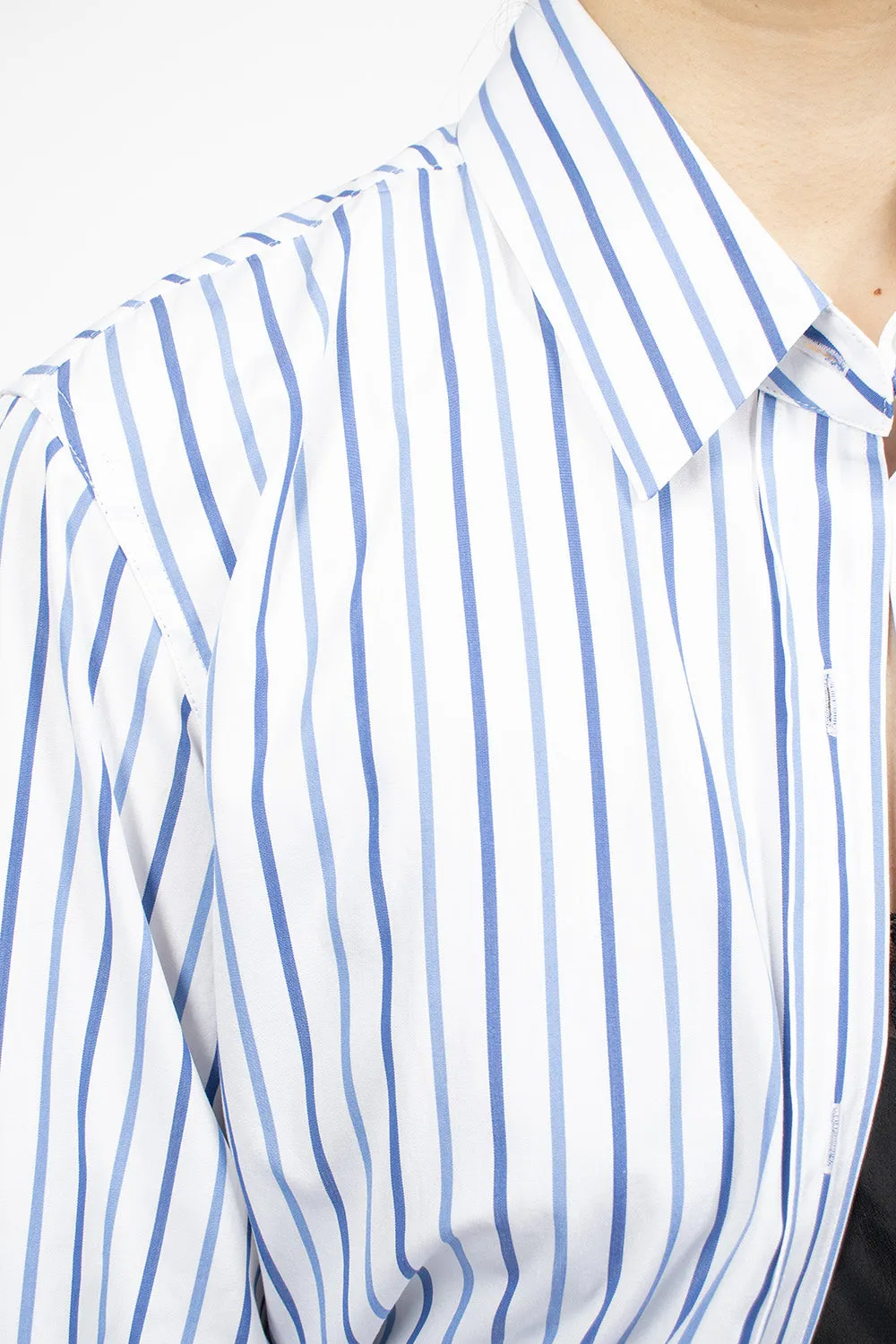 Knotted Shirt Blue Stripe