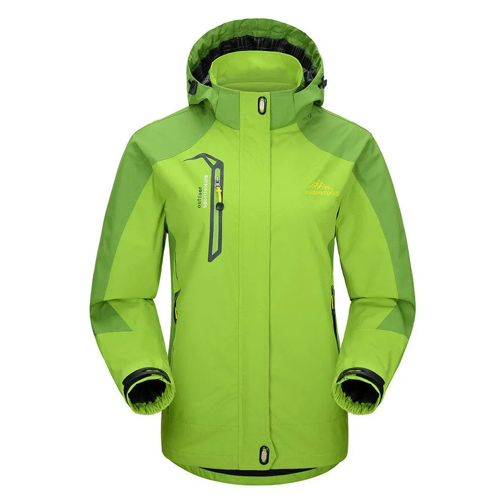 Lixada Waterproof Windproof Detachable Hooded Jacket  for Women