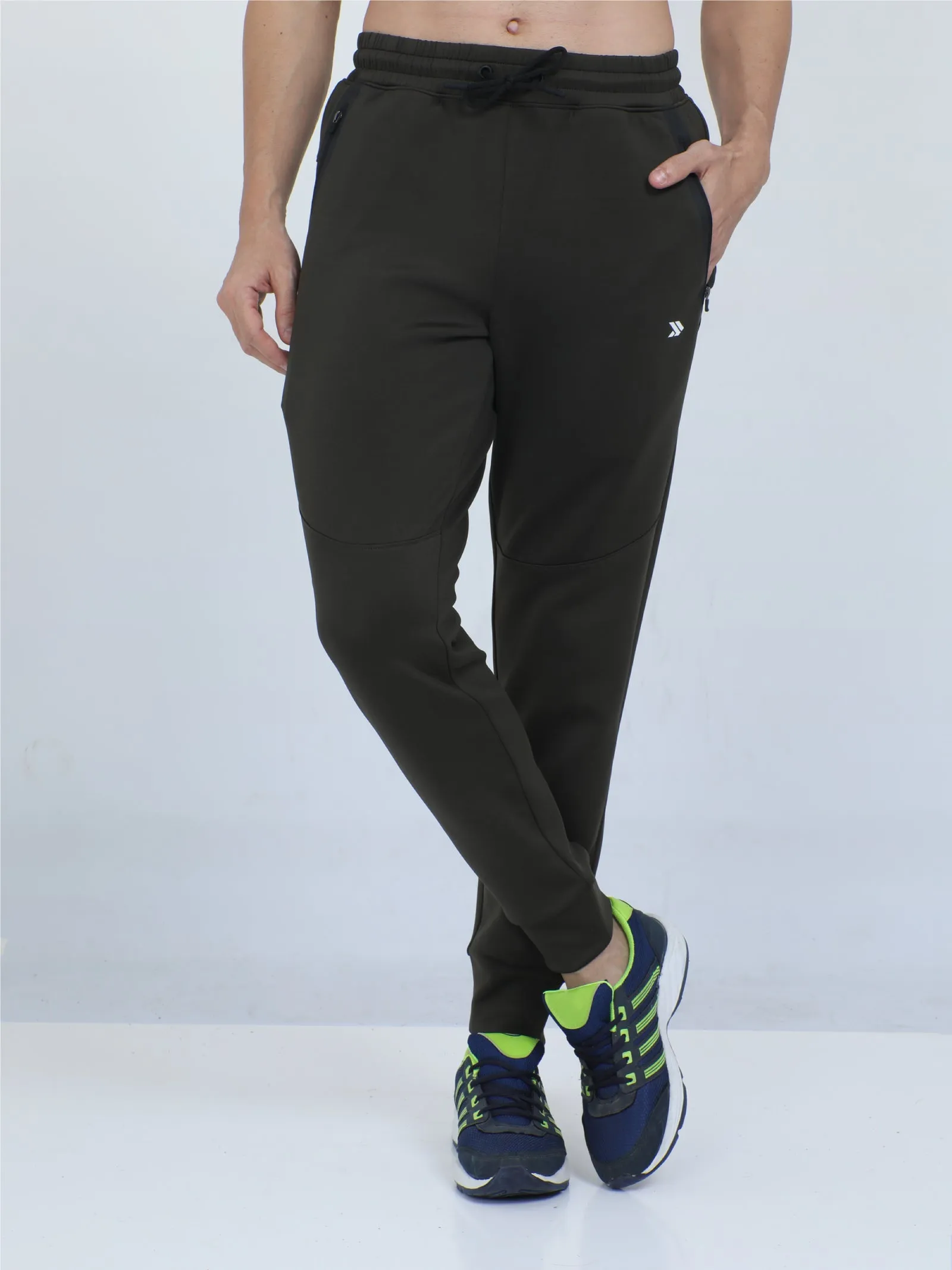 Men's Quick Dry Fitness Jogger Pants With Zipper Pockets