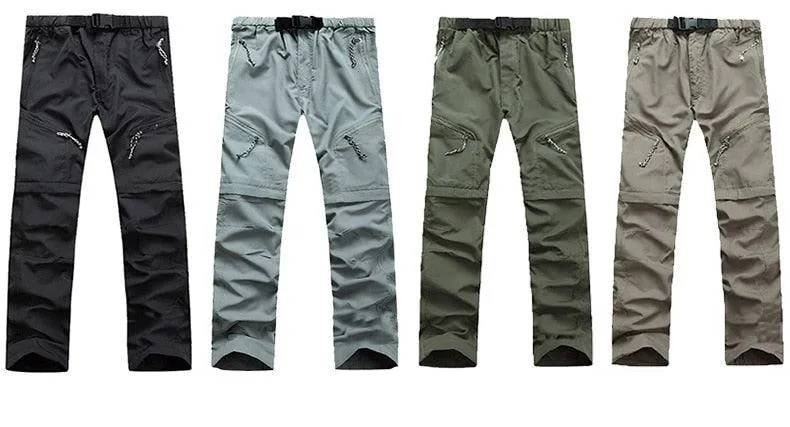 Mens Quick Dry Pants And Shorts Combo Outdoor Tactical...