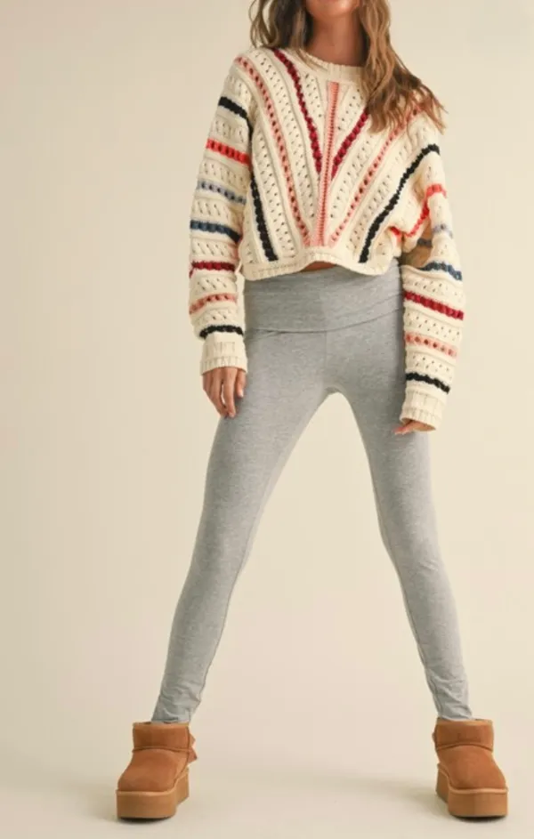 Multicolor Combo Sweater Top