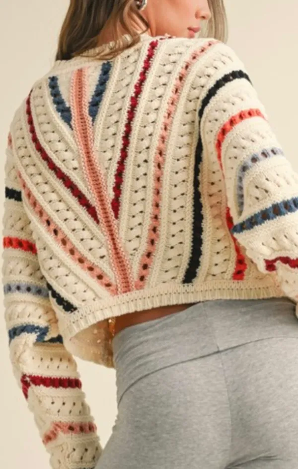 Multicolor Combo Sweater Top