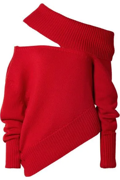 Oversized Cutout Wool Sweater