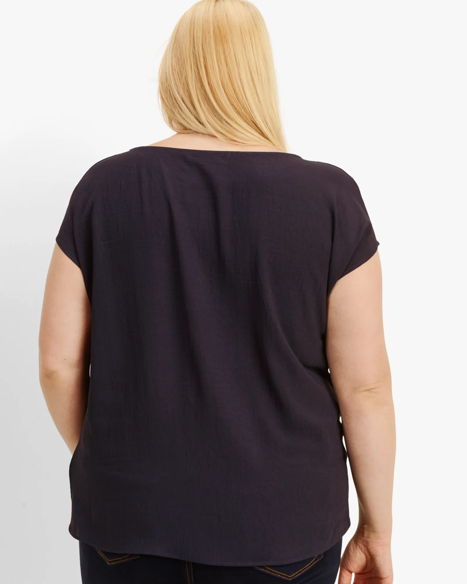 Rachel Knotted Tee | Navy