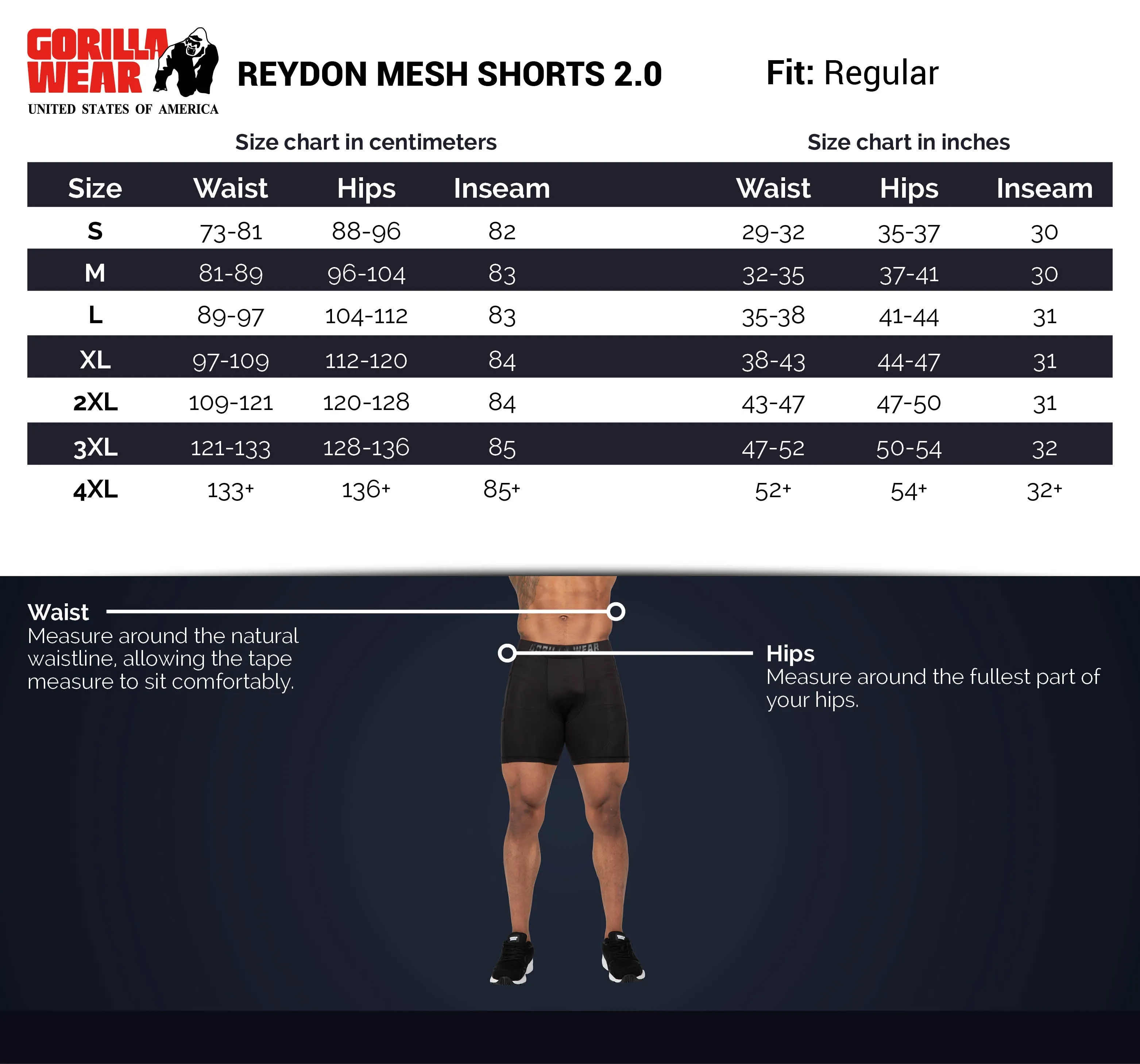 Reydon Mesh Shorts 2.0 - Black