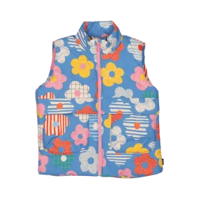 ROCK YOUR BABY - HAPPY FLOWERS PADDED VEST WITH LINING