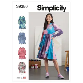 Simplicity Pattern 9380 Miss Sweatshirt Dress