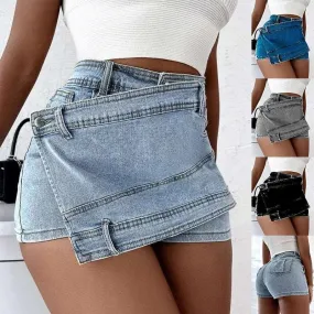 Stretch Vintage Denim Shorts