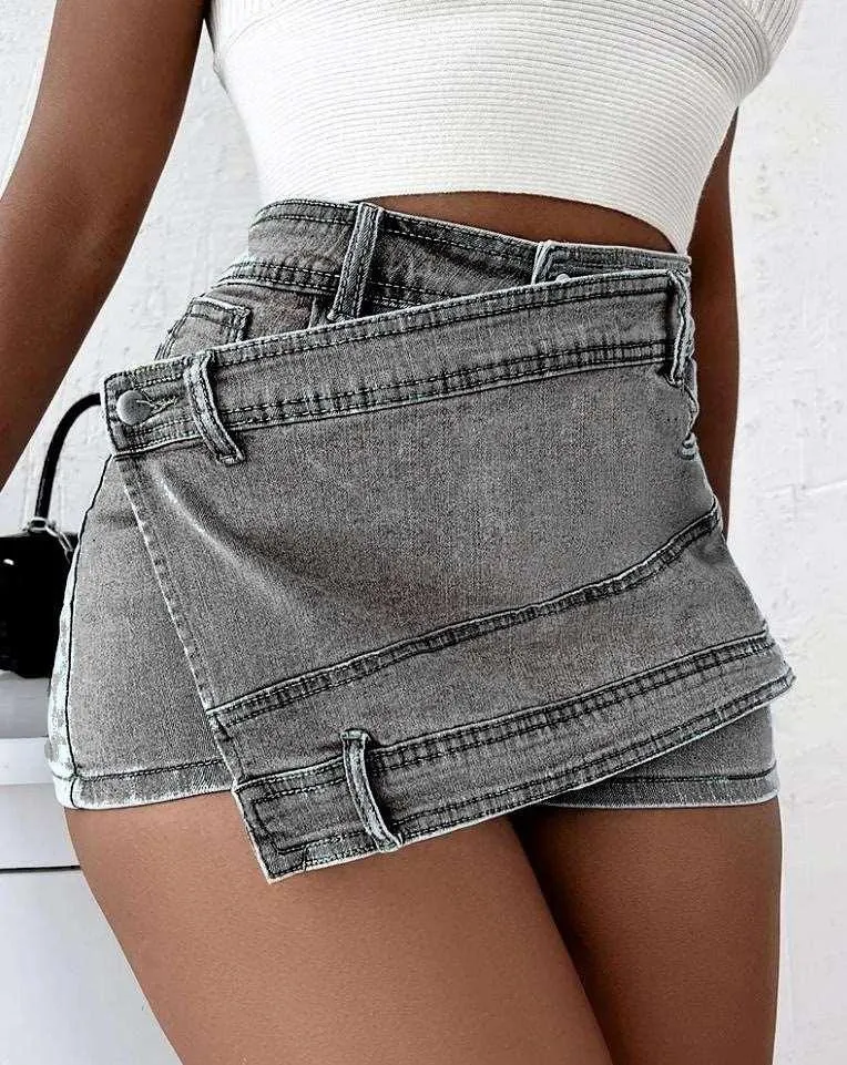 Stretch Vintage Denim Shorts