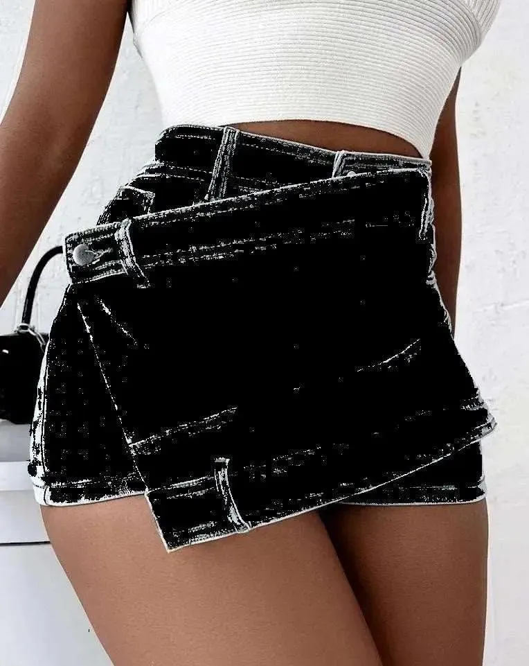 Stretch Vintage Denim Shorts