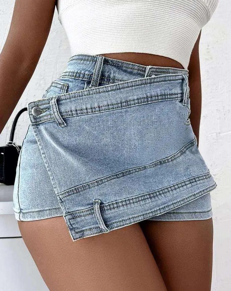 Stretch Vintage Denim Shorts