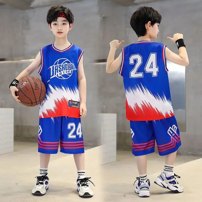 Summer Quick-Dry Boys Basketball Sports Suit