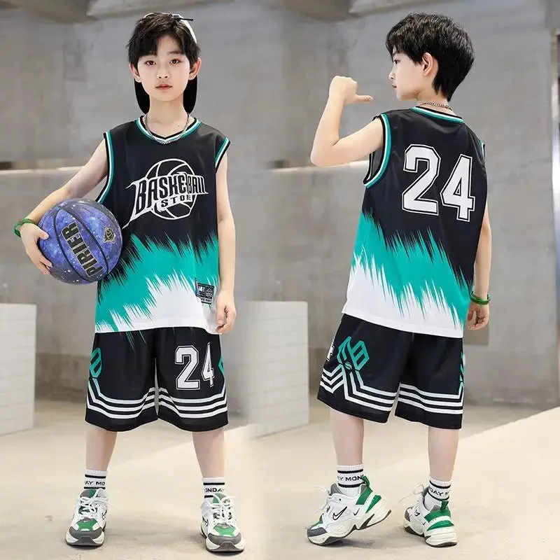 Summer Quick-Dry Boys Basketball Sports Suit