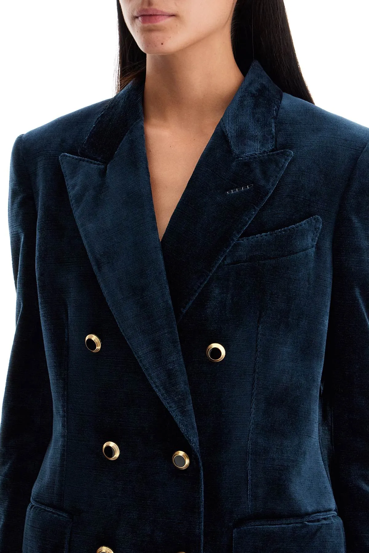 Tom Ford Wallis Velvet Double-Breasted Jacket