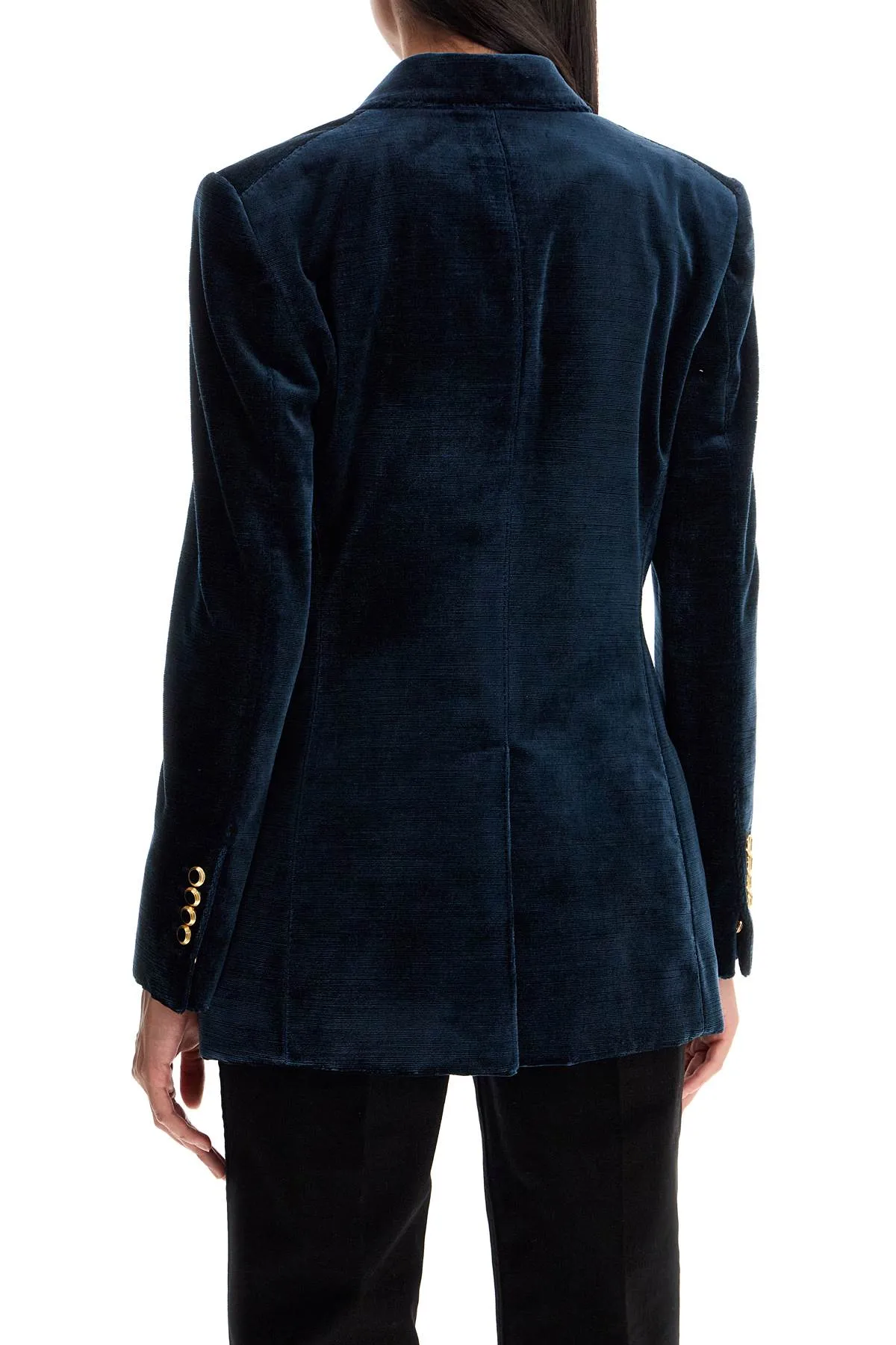 Tom Ford Wallis Velvet Double-Breasted Jacket