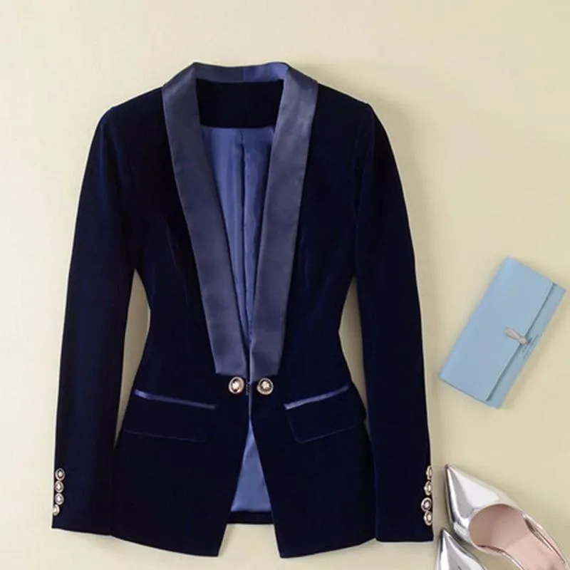 Tuxedo Velvet Blazer