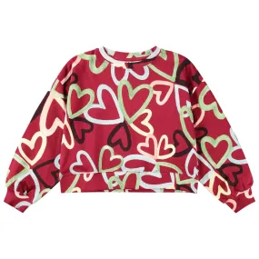 Tween Sweaters | Miki Flutters of Love Sweatshirt | Molo