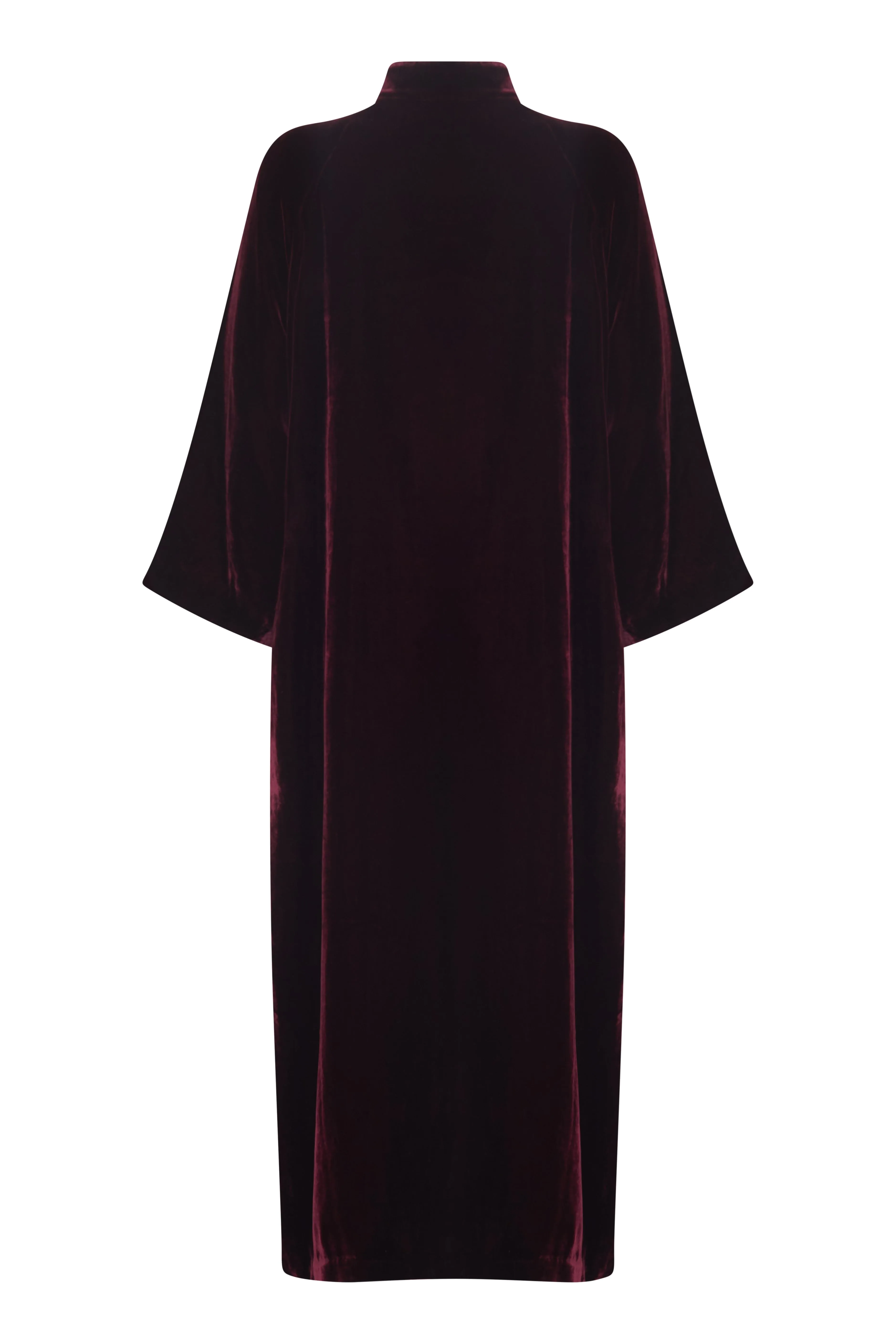 Velvet Light Coat - Burgundy