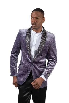 Velvet Texture Sport Coat -Lilac