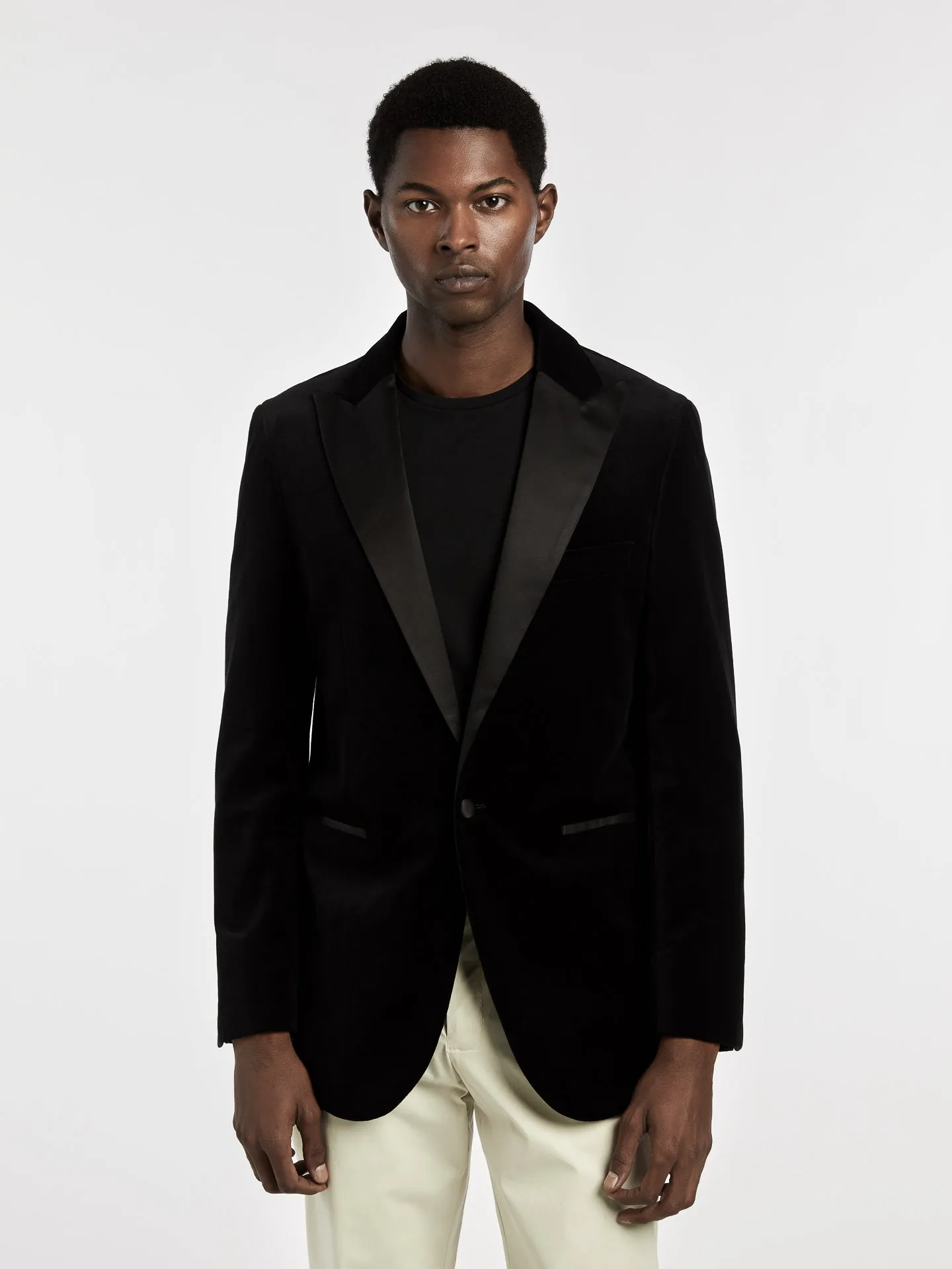 Velvet tuxedo blazer