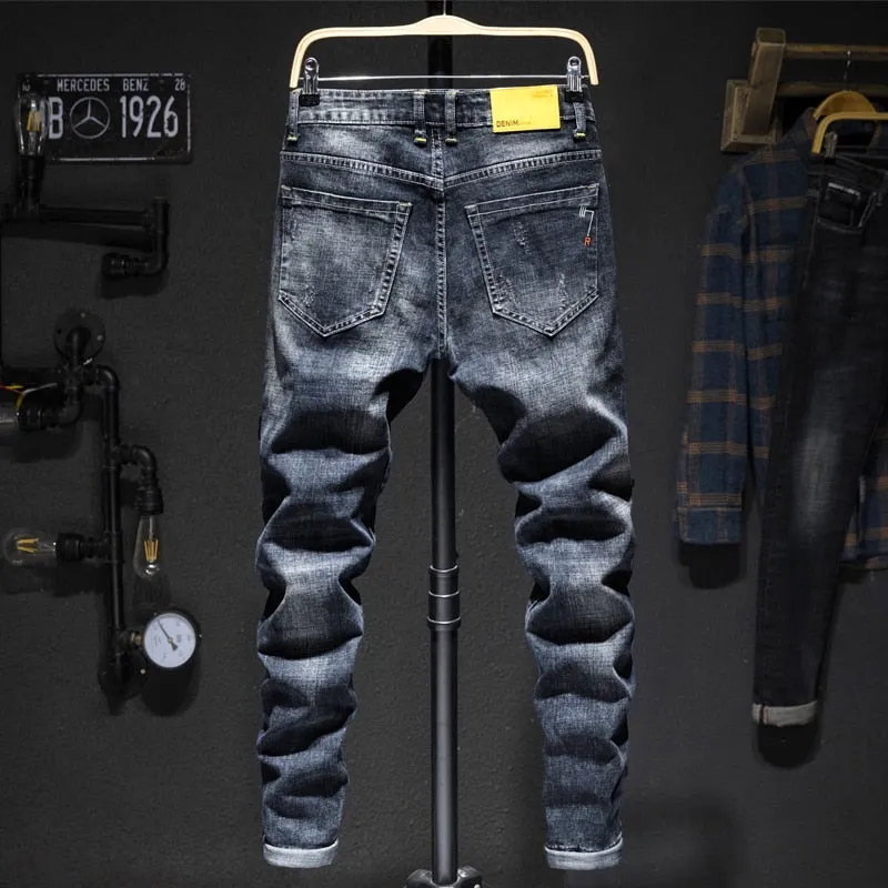 West Louis™ Stretch Slim Fit Distressed Jeans